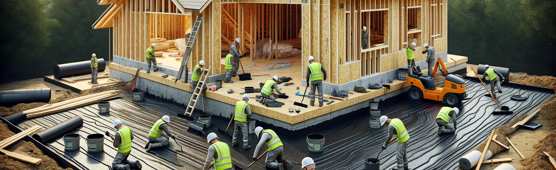 Важность гидроизоляции и обработки битумной мастикой нулевого перекрытия при использовании СИП панелей Важность гидроизоляции и обработки битумной мастикой нулевого перекрытия при использовании СИП панелей